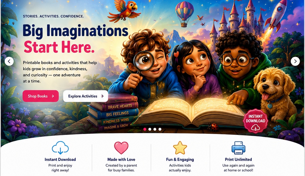 Colorful Clarity Bloom storybook world